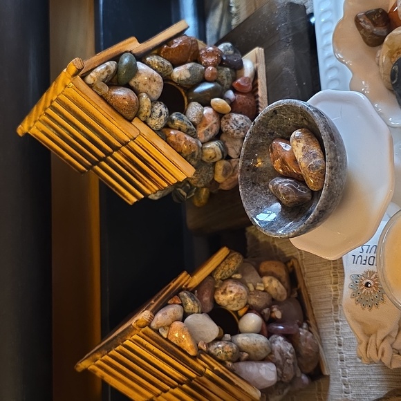 Stone and Wood Handmade Bird House - Picture 11 of 11